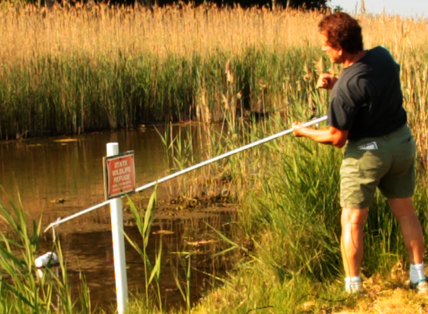 The Long Grabber in operation